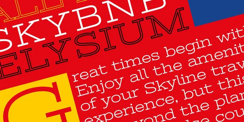 Font sample: Stint Ultra Expanded.